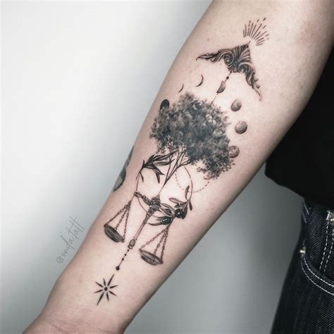 tatuaje del signo libra|Tatuajes de Libra: 32 diseños HD que te explotarán la。